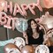 Rose Gold Balloons Happy Birthday Balloons Banner 16 Inch Aluminum film Letters Balloons for Party Decoration Scene Arrangement Balloon Birthday Event Celebration Decorations